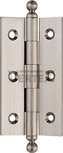 Narrow Range Cabinet Hinges - Ball tips, Satin nickel